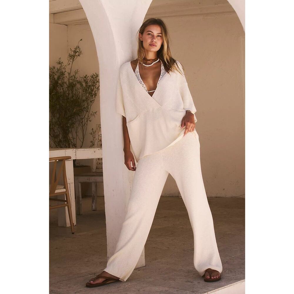 Free People Jaclyn Sweater Set Outfit Size Large Sweater Pants Erget